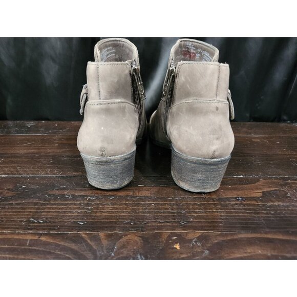 EUC Ugg Bellamy Gray Nubuck Ankle Boots/Sz. 5.5 - Picture 6 of 9